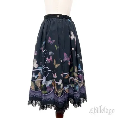 Butterfly Skirt midium Black