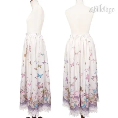 Butterfly Skirt Long Ivory