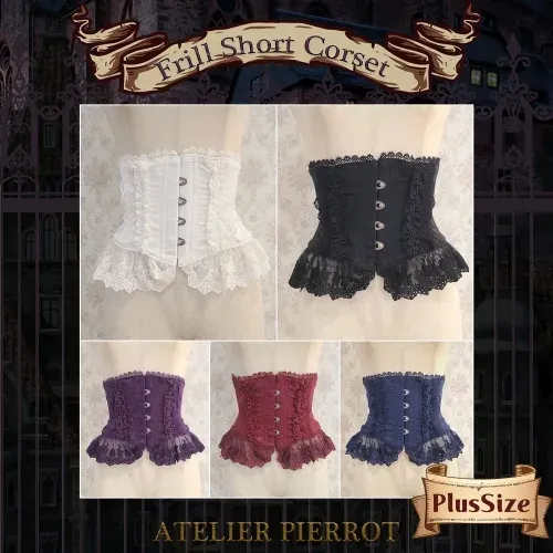 Frill Short Corset Plus Size