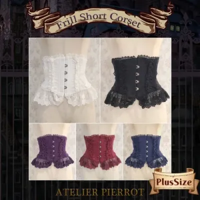 Frill Short Corset Plus Size