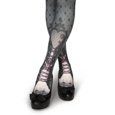 Ankle Decoration Heart&amp;Spade - Gray -