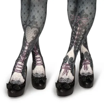Ankle Decoration Heart&amp;Spade - Gray -