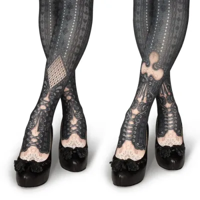 Ankle Decoration Diamond&amp;Club -Black-