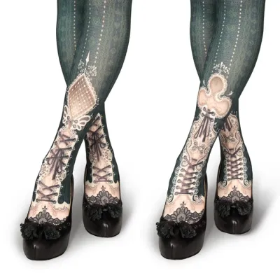 Ankle Decoration Diamond&amp;Club -Dark Green-
