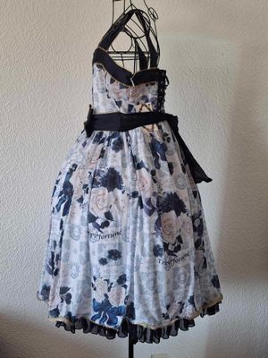 White blue rose JSK