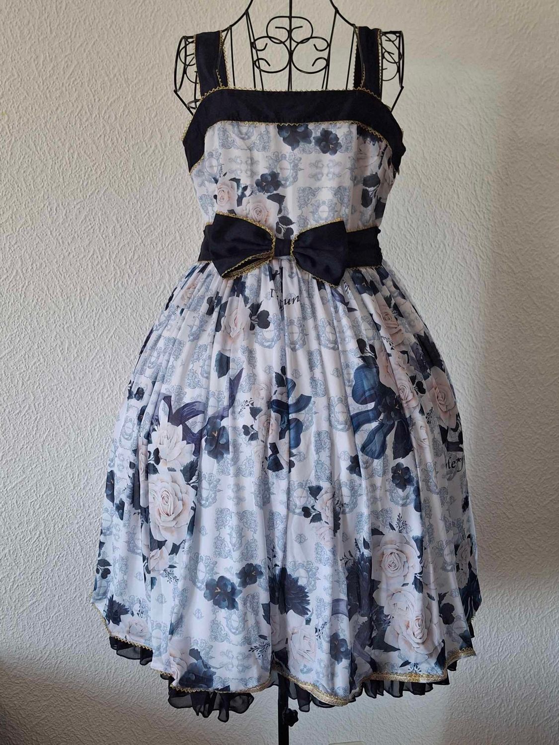 White blue rose JSK