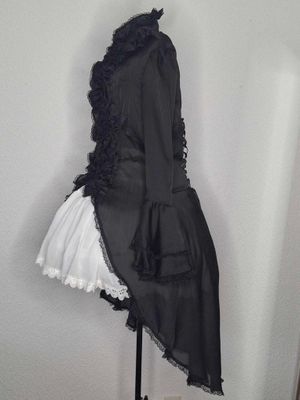 Fish tale long blouse stripe garment