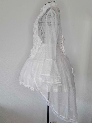 Fish tale long blouse transparent garment