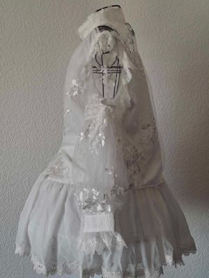 Lace embroidery blouse white