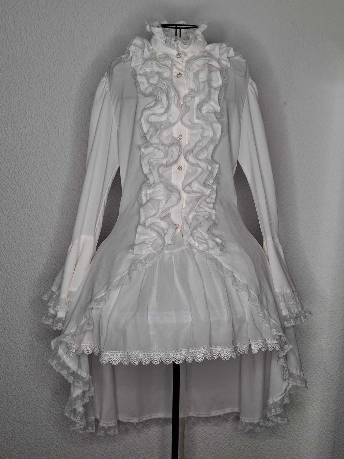 Fish tale long blouse stretching garment