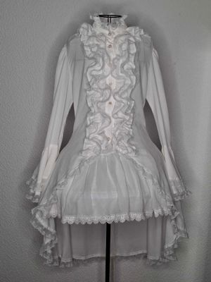 Fish tale long blouse stretching garment