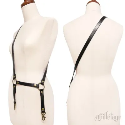 Fake laether strap black