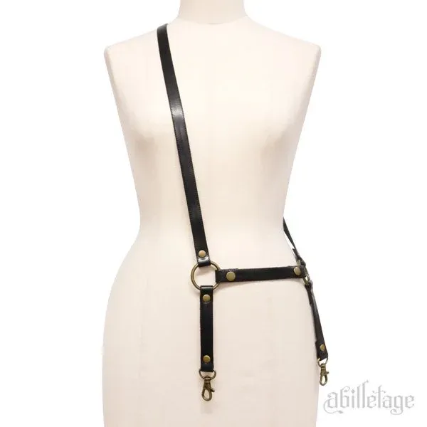 Fake laether strap black