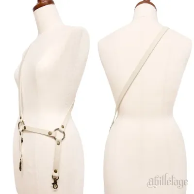 Fake Laether strap Ivory