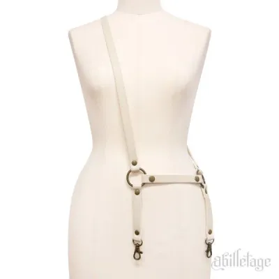 Fake Laether strap Ivory