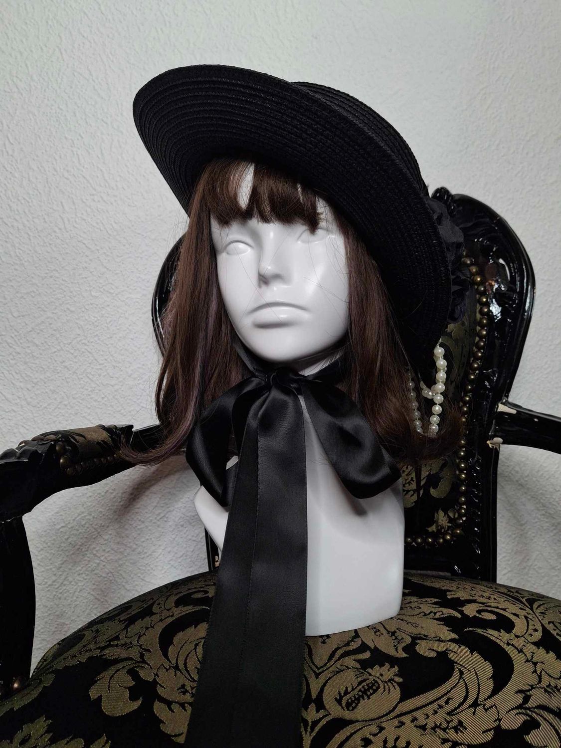 Flowers straw hat