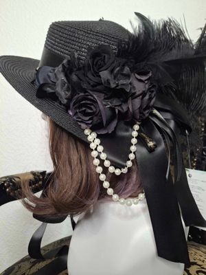 Flowers straw hat
