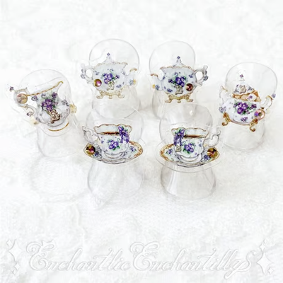 Dolled Up Ring Violet Tea Set