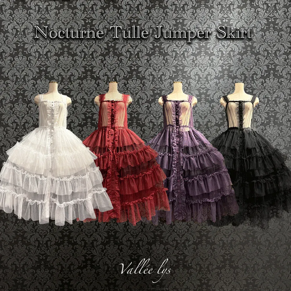【Vallée lys】Nocturne Tulle Jumper Skirt