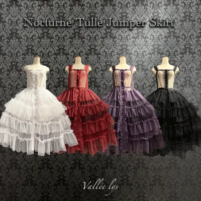 【Vallée lys】Nocturne Tulle Jumper Skirt