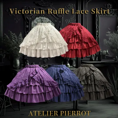 Victorian Ruffle Lace Skirt