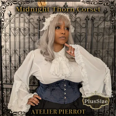 Midnight Thorn Corset  Plus Size