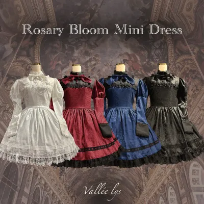 【Vallée lys】Rosary Bloom Mini Dress