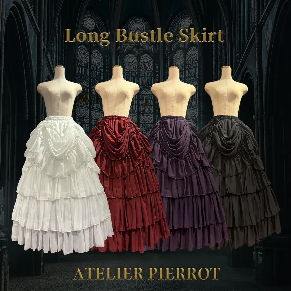 Bustle skirt long