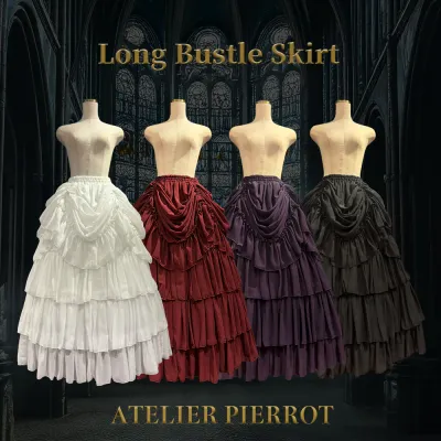 Bustle skirt long