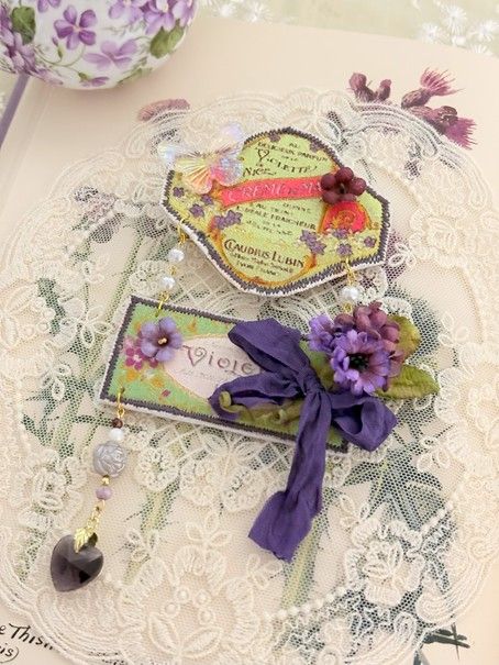 Vintage lavel series - Daisy 2 way brooch -