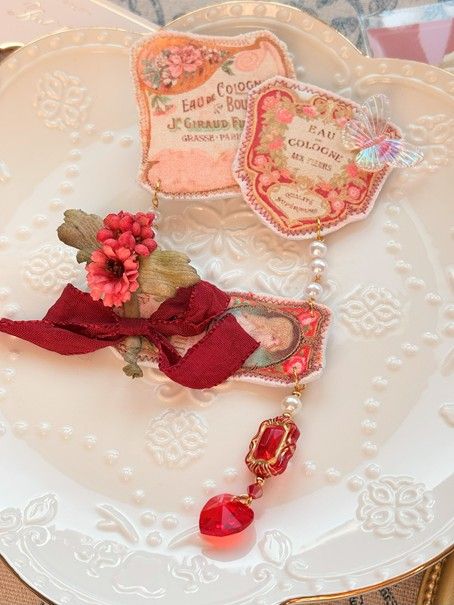 Vintage lavel series - Daisy 2 way brooch -
