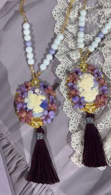 Tapestry of Victorian series - Cameo 2 way necklace -