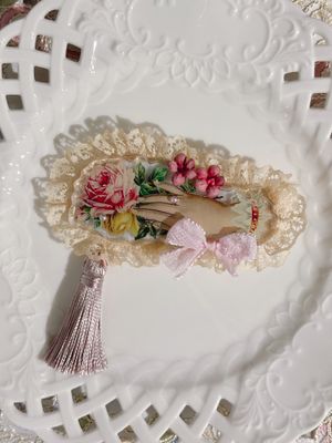 Marquise Palm Series - Rose Hair clip -