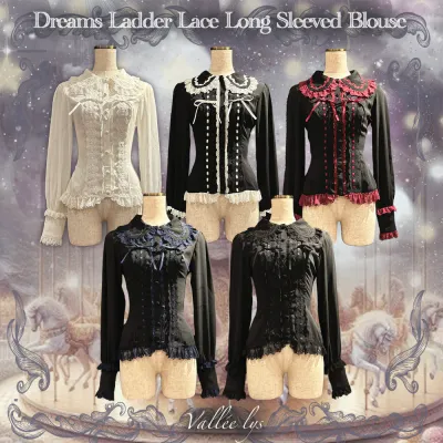 Dreams Ladder Lace Long Sleeved Blouse