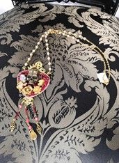 Heart Crown Skeleton Necklace