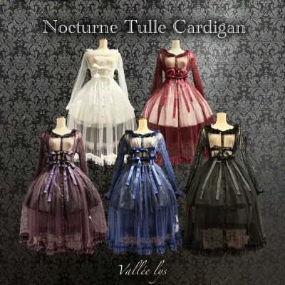 【Vallée lys】Nocturne Tulle Cardigan