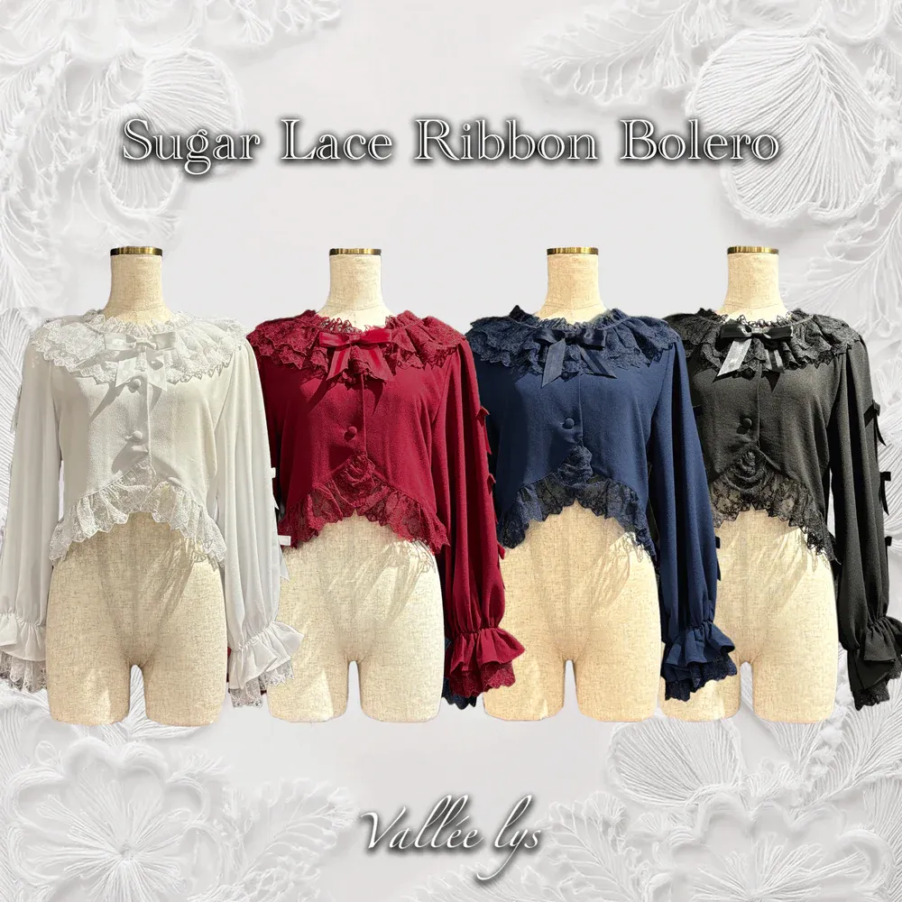 【Vallée lys】Sugar Lace Ribbon Bolero