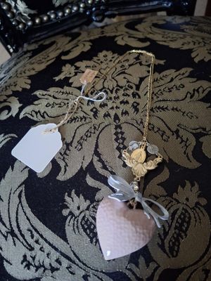 Medaille and Macaron Heart pendant