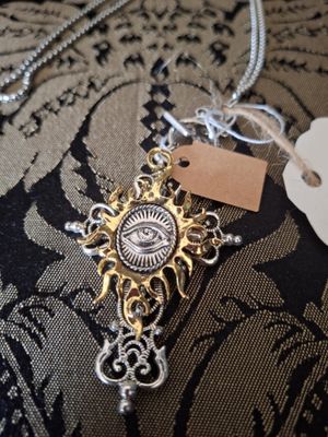 Burning Eye of Providence pendant