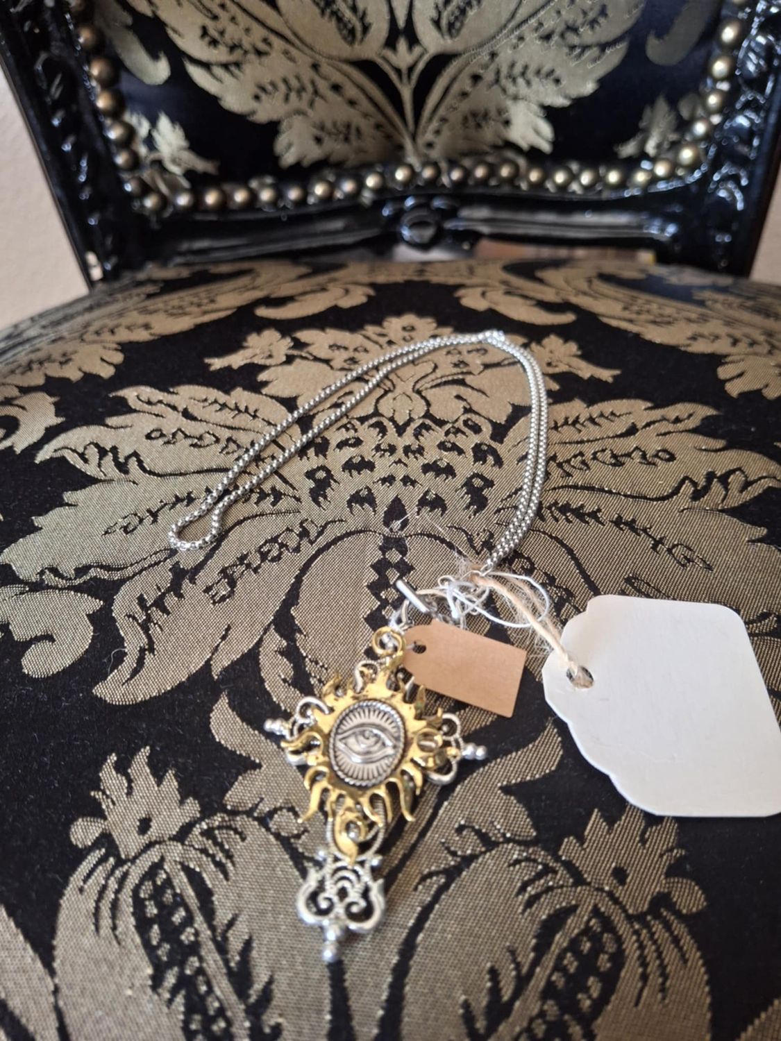 Burning Eye of Providence pendant