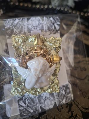 Frame and Angel brooch