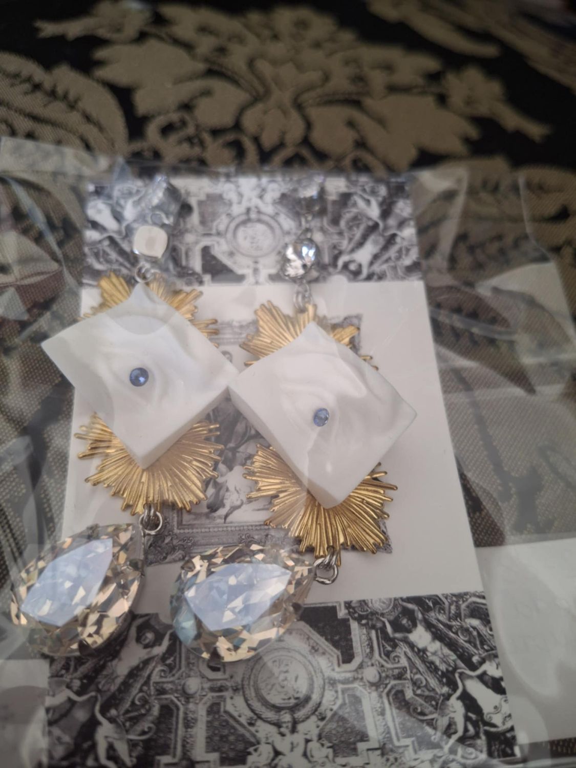 Shedding A Tear Sclupture of Gypsum piercing