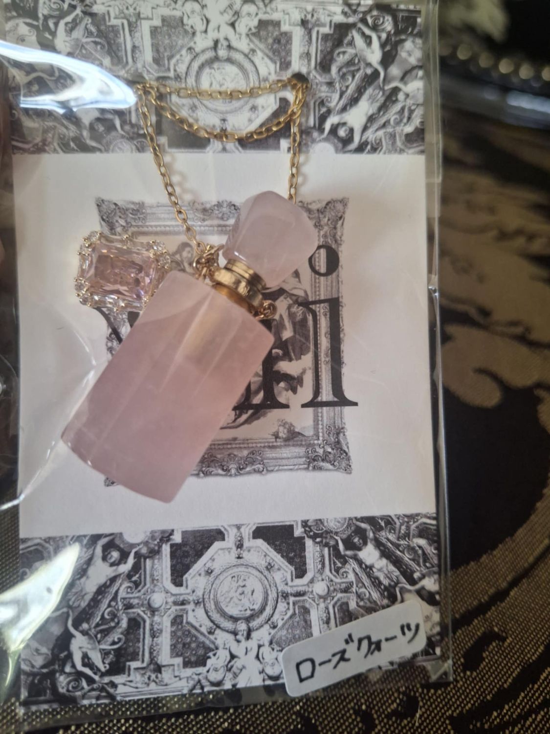 Imperial Parfumer pendant Rose quartz