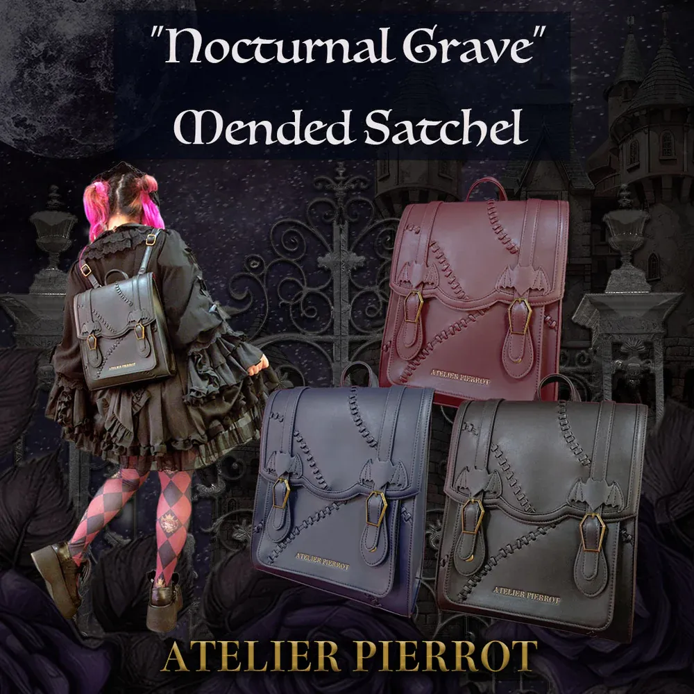 “Nocturnal Grave”Mended Satchel