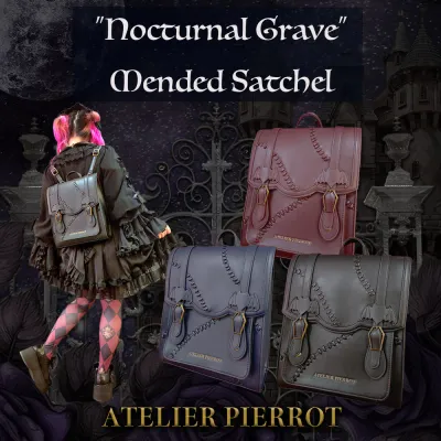 “Nocturnal Grave”Mended Satchel