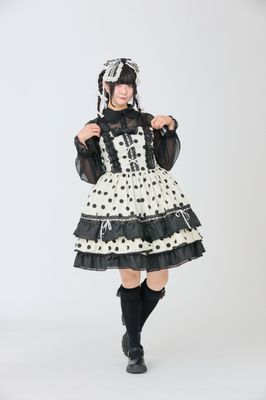 Dot frill JSK
