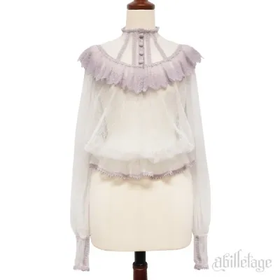 Noir Lace blouse Lavender