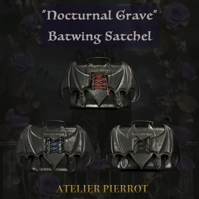 “Nocturnal Grave” Batwing Satchel