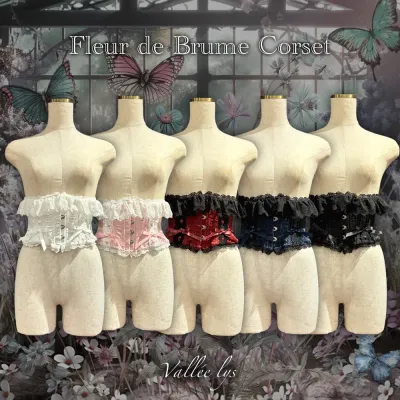 【Vallée lys】Fleur de Brume Corset