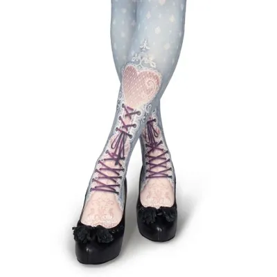 Ankle Decoration Heart&amp;Spade - Snow Blue -